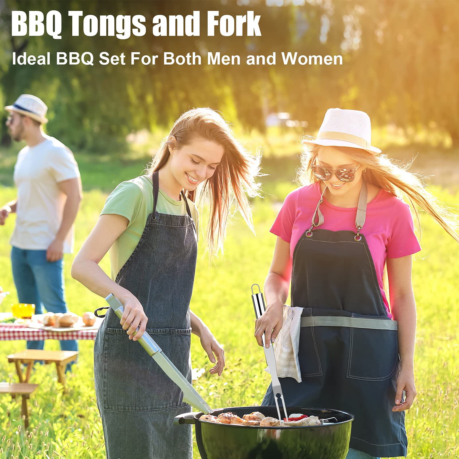 Romanticist 27Pcs Heavy Duty Bbq Tools Gift Set For Men Dad, Extra Thick Stainless Steel Grill Utensils With Meat Claws, Grillin